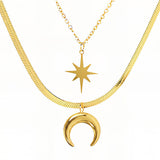 NECKLACE, 18K GOLD PLATED STEEL