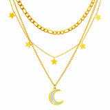 NECKLACE, 18K GOLD PLATED STEEL
