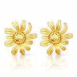 EARRINGS, 18K GOLD PLATED STEEL