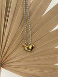 NECKLACE, 18K GOLD PLATED STEEL