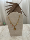 NECKLACE, 18K GOLD PLATED STEEL