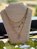 NECKLACE, 18K GOLD PLATED STEEL