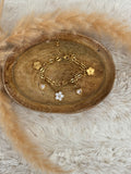 BRACELET, 18K GOLD PLATED STEEL